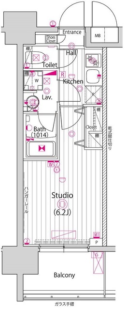 グランド・ガーラ川崎西口の間取り