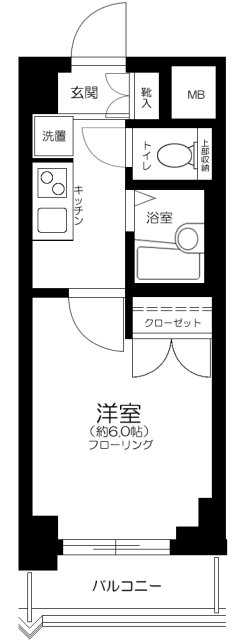 エクセリア新宿第3の間取り