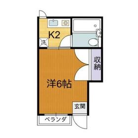 エヴァグリーンアパートの間取り