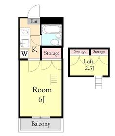 エスポワールASAHIの間取り