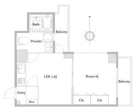 メガロン御殿山の間取り