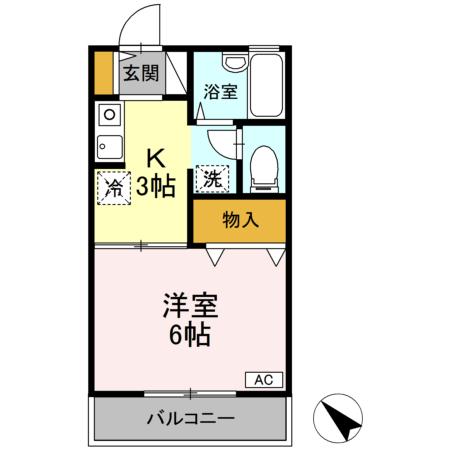 アベニュー大倉山Ⅰの間取り