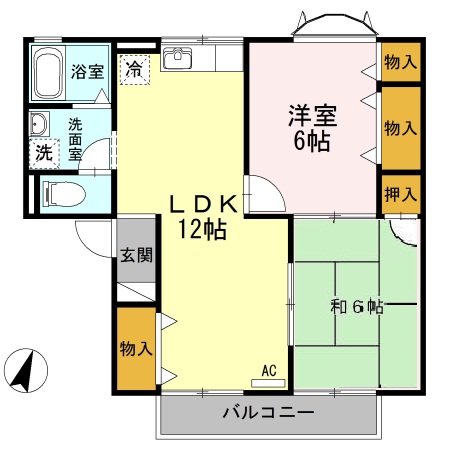 プルミエール Bの間取り