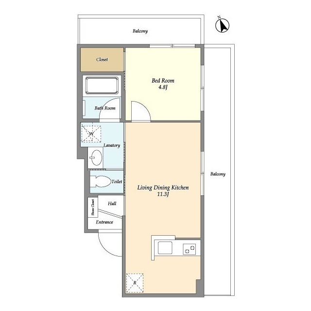 Amis学芸大学の間取り