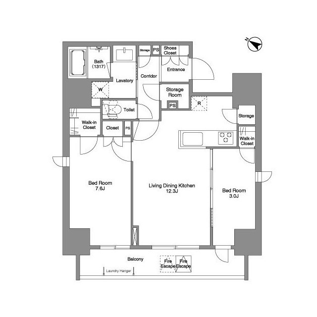 コンフォリア板橋区役所前の間取り