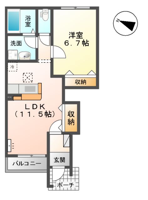 フォレストアーク大森Ⅱの間取り