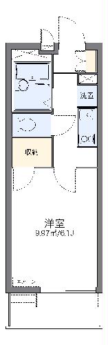 レオパレスホワイトヒルズ西生田の間取り