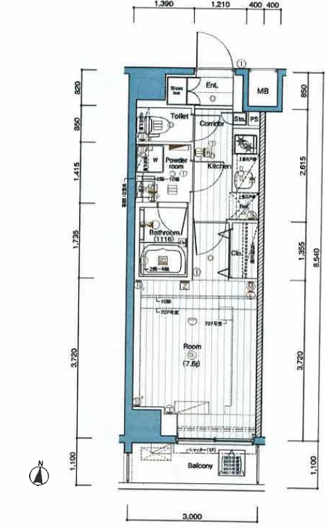 THE PREMIUM CUBE G 潮見の間取り