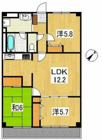 クリスタルガーデンの間取り