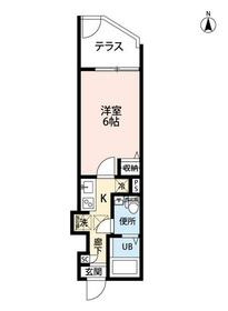 サザンフロント六町の間取り