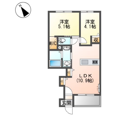 Prendre(プランドール)の間取り