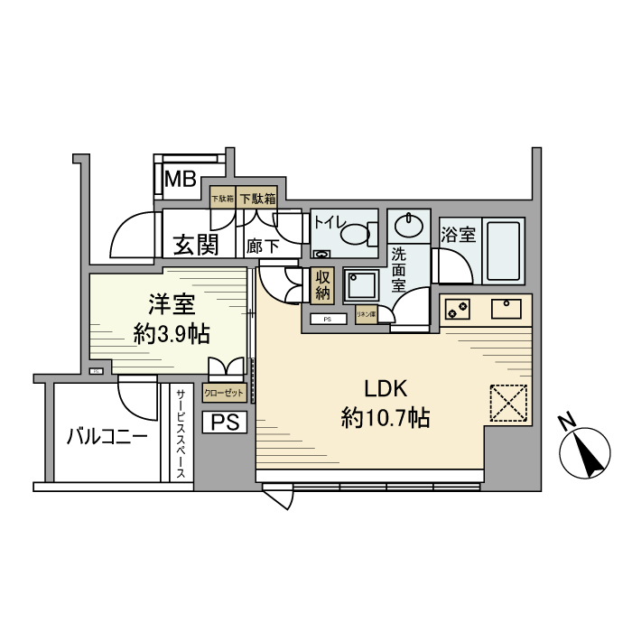 プラウド馬車道の間取り