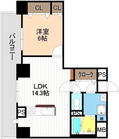 ベルデュールⅢの間取り