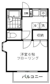 第6松屋コーポの間取り