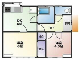 牧野町平屋の間取り