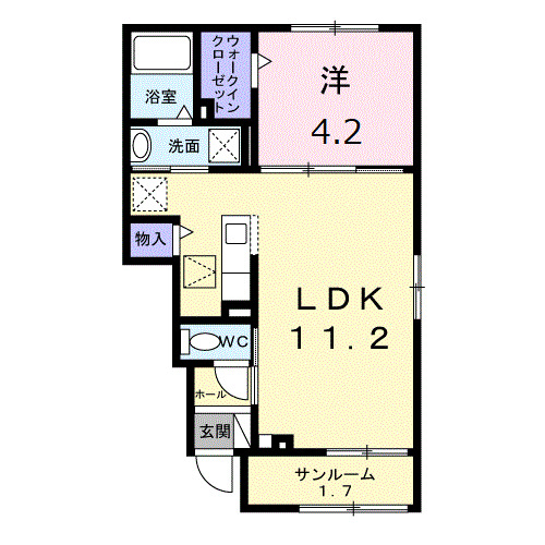 エクサージュⅡの間取り
