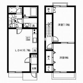 メゾネット 彩の間取り