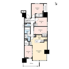 ルフォン船堀 ザ・タワーレジデンスの間取り