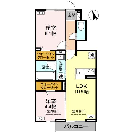 カーサ ミカサの間取り