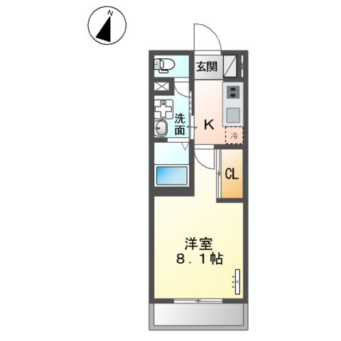 ヴァローレ日比野の間取り