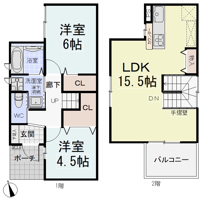 小牧原2-299-1KODATEXⅢCの間取り