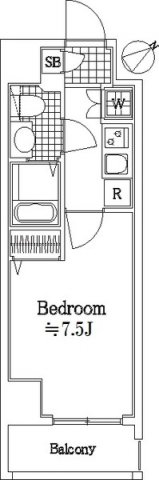 リガーレ墨田レヴァンテの間取り
