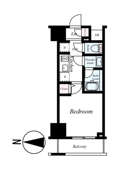 スパシエ ジーベック 亀戸の間取り