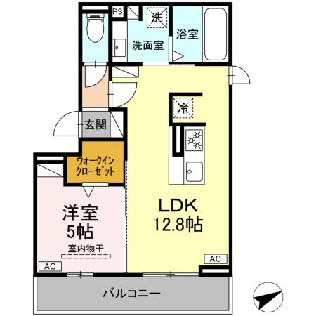 Ｄ－ａｖａｎｃｅ上六名Ⅱの間取り