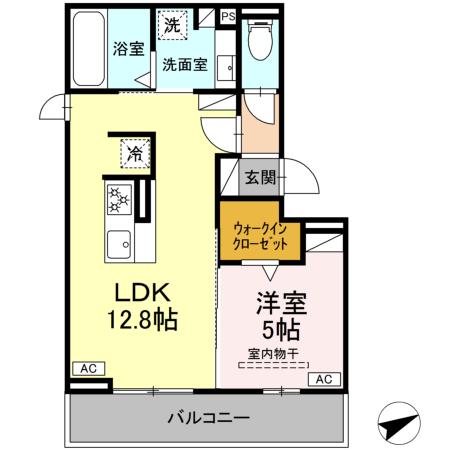 Ｄ－ａｖａｎｃｅ上六名Ⅱの間取り