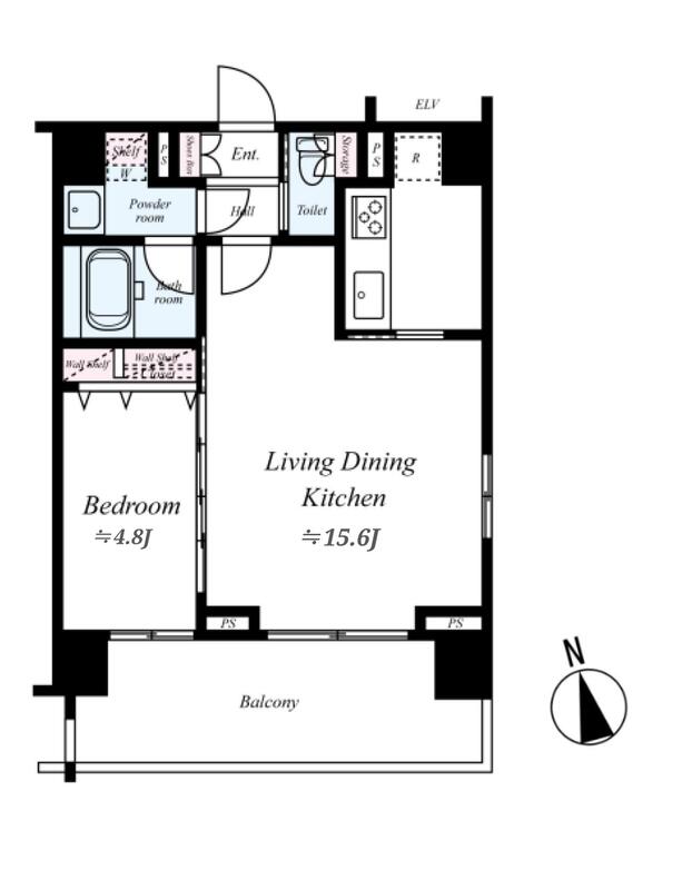 フュージョナル浅草の間取り