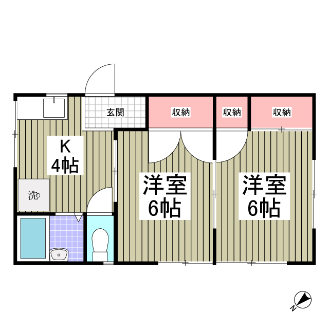 カサブランカ２１の間取り