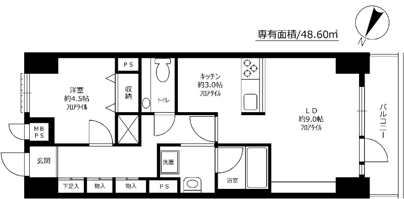 クレベール西新宿の間取り