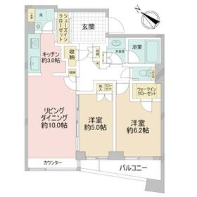 パークホームズ目黒ザレジデンスの間取り