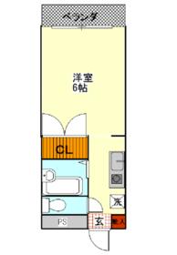 メイプルコート・405号室の間取り