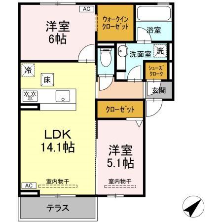 恵比寿の森の間取り