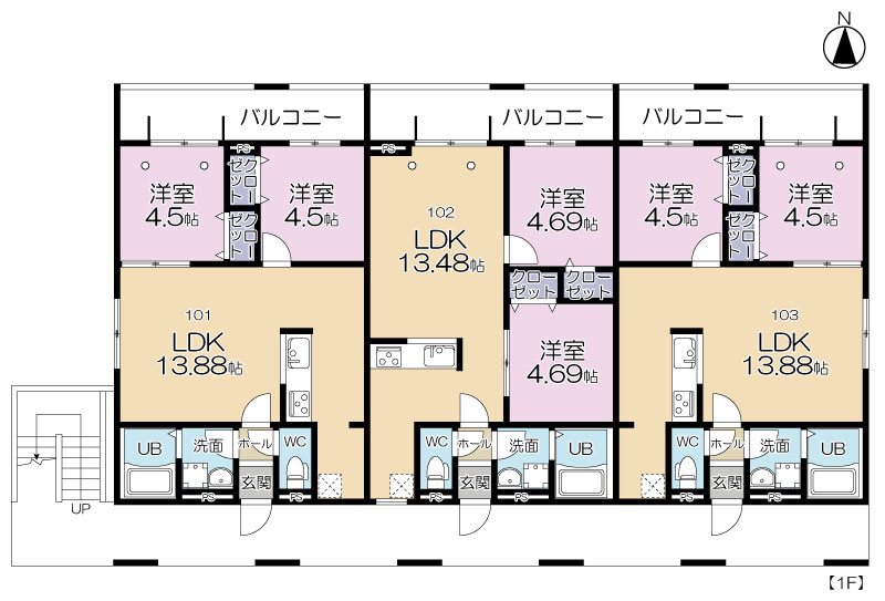 Grand Reve E棟の間取り