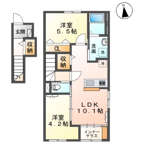 ソランジュの間取り