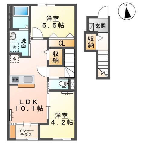 ソランジュの間取り