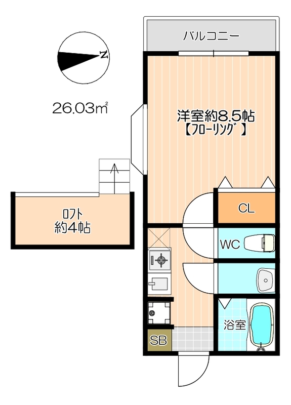 イマージュ大産の間取り