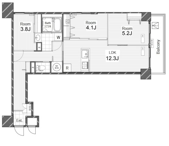 ライオンズプラザ亀戸の間取り