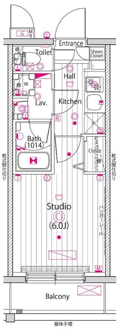 ガーラ・グランディ新丸子の間取り