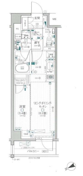 パレステージ西日暮里IIの間取り