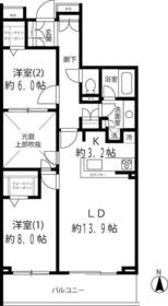 リベルテ等々力の間取り