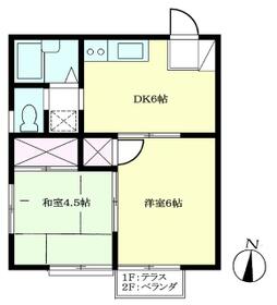 西ハイツの間取り