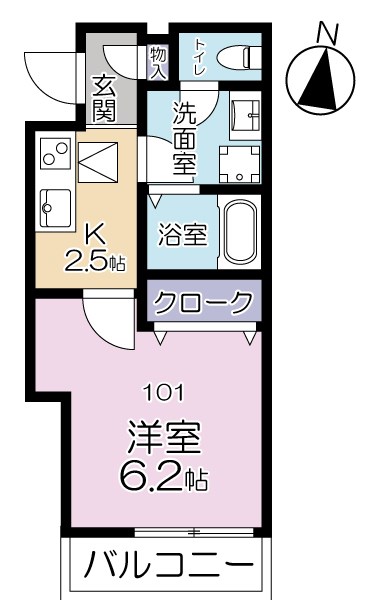 エスパシオン中野B棟の間取り