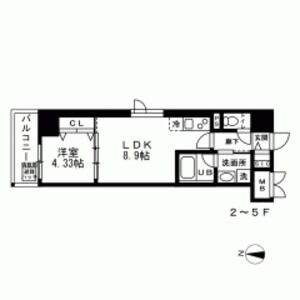 LA BELJOUR錦糸町の間取り