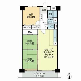 グリーンコーポ川口の間取り