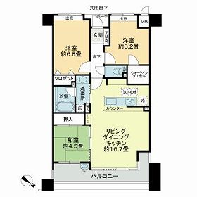 ヒューマインド博多アーバニスタの間取り