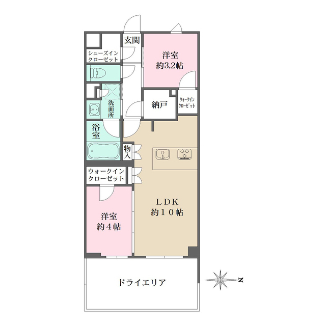 La Perla JiyugaokaⅡの間取り