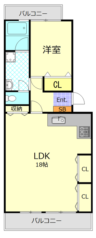 港南台駅前プラザの間取り